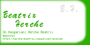 beatrix herche business card